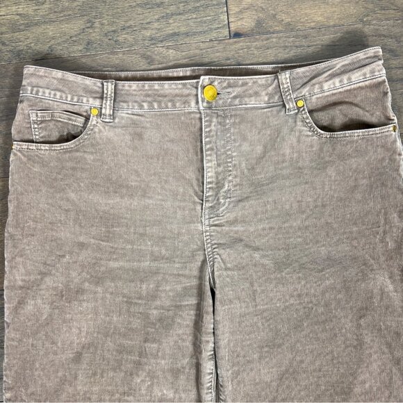 CABI London Cord Pants in Sable (Brown) High Rise Wide Leg Sz 12 #4888L EUC - Picture 3 of 6